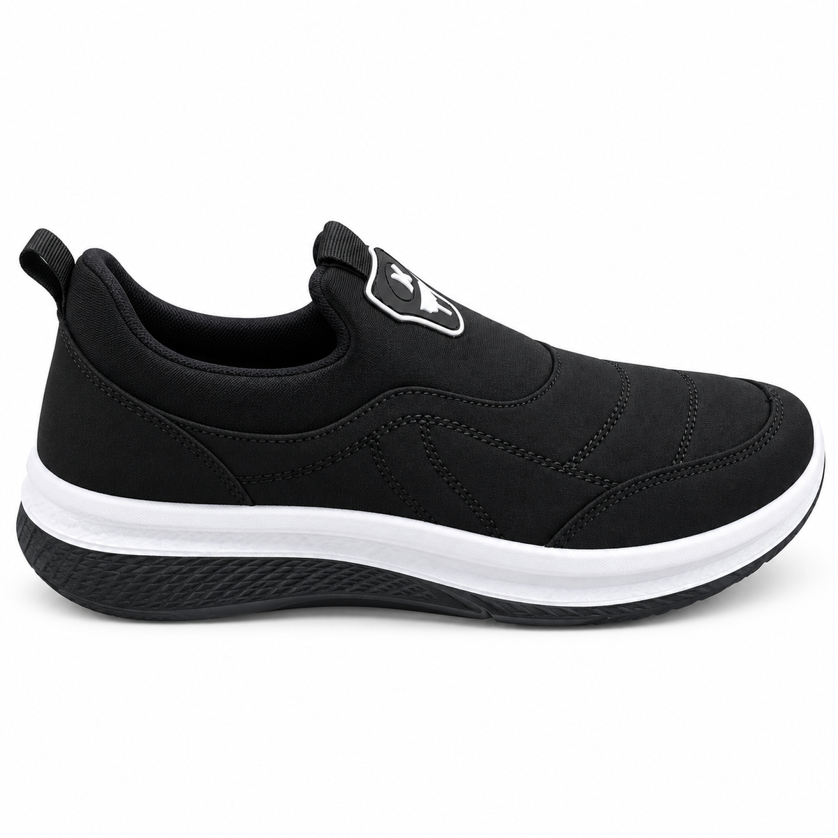 Men’s Navy Blue Slip-On Sneakers | Lightweight Breathable Casual Walking Shoes