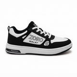 Men's Stylish Black & White Casual Sneakers – Comfortable Everyday Shoes